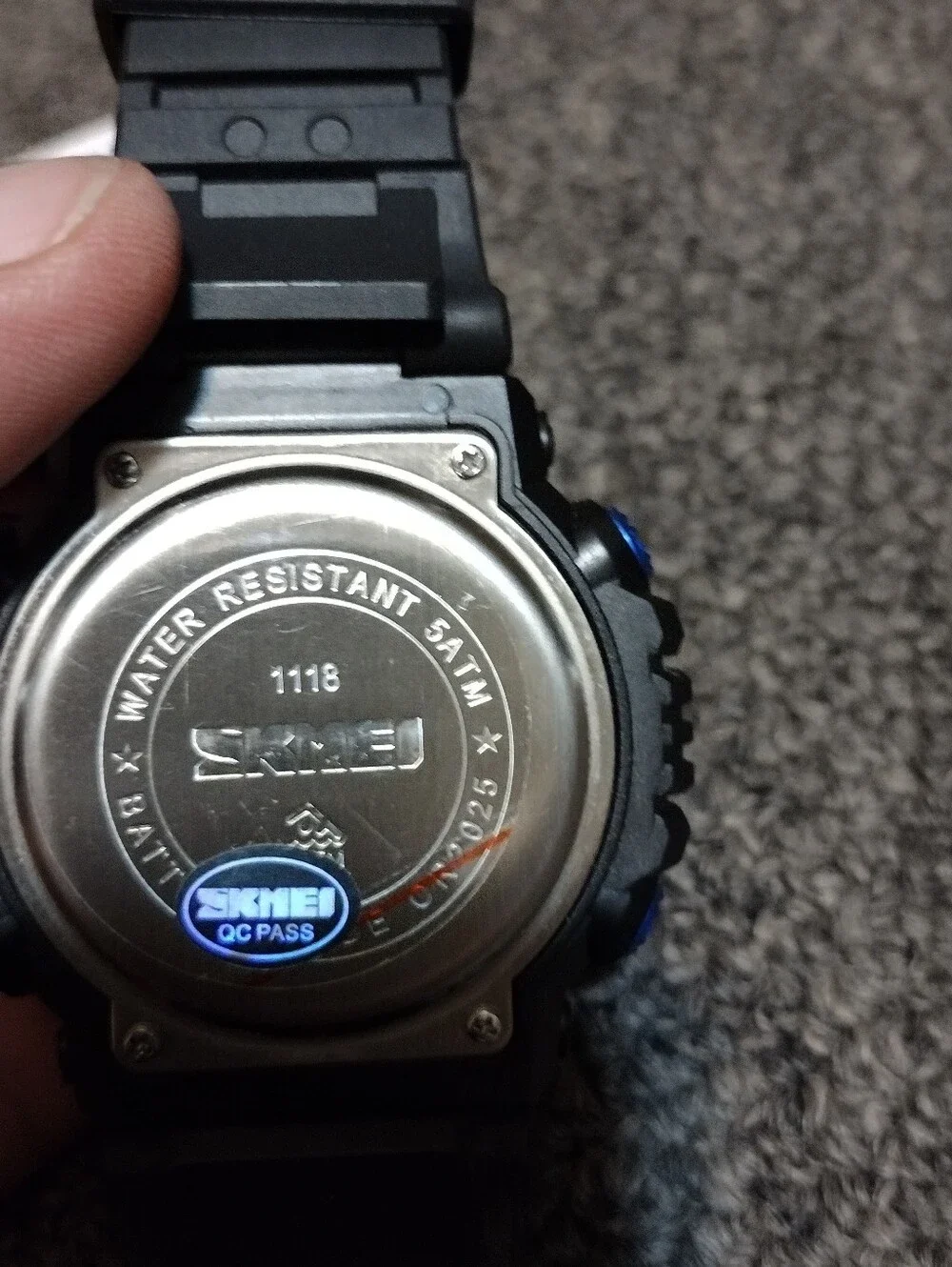 Digital LED Sports Watch in Black and Blue